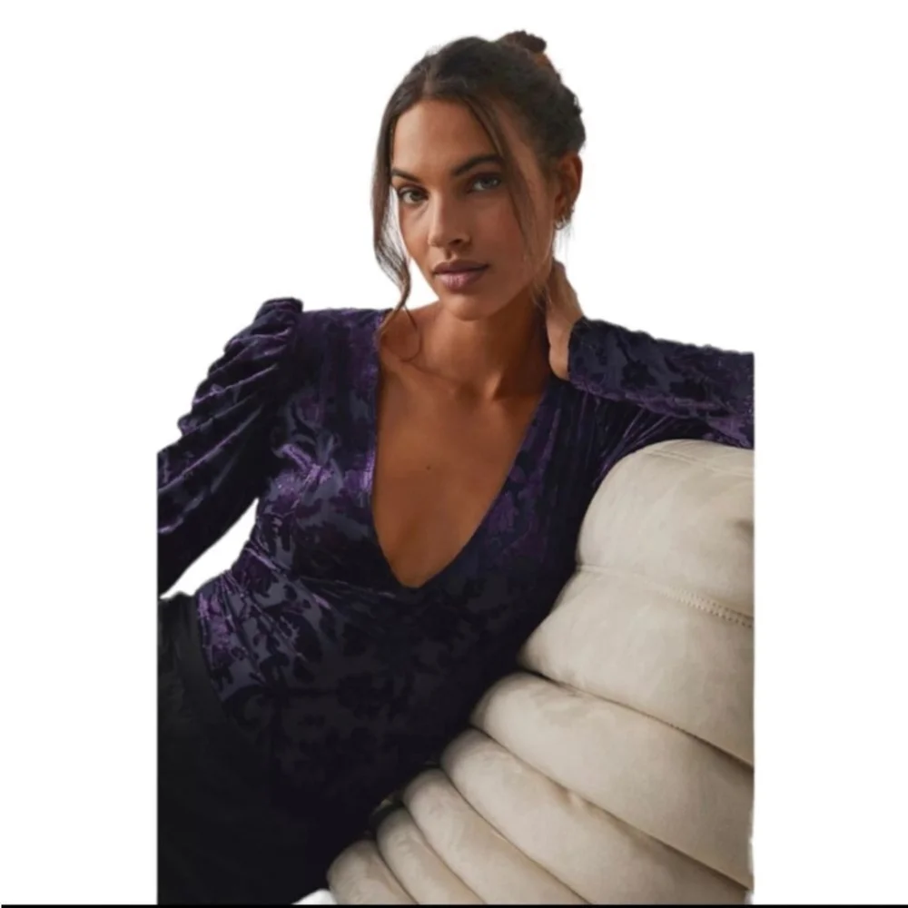 Free People Deep Sea Magic Hour Bodysuit Women's Size S NWT